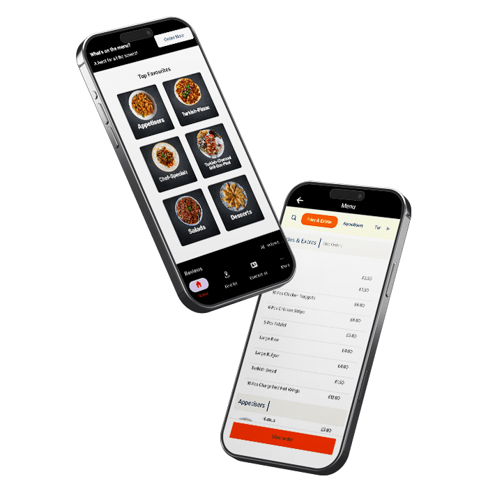 L'arco Takeaway Barrhead App Mockup